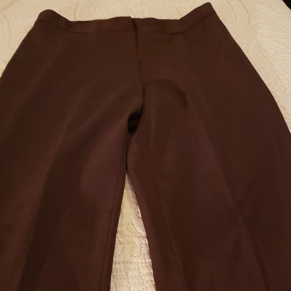 Brown polyester slacks - Picture 3 of 4